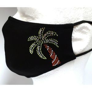 Fashion Mask, Fabric Cotton Mask - Palm Tree